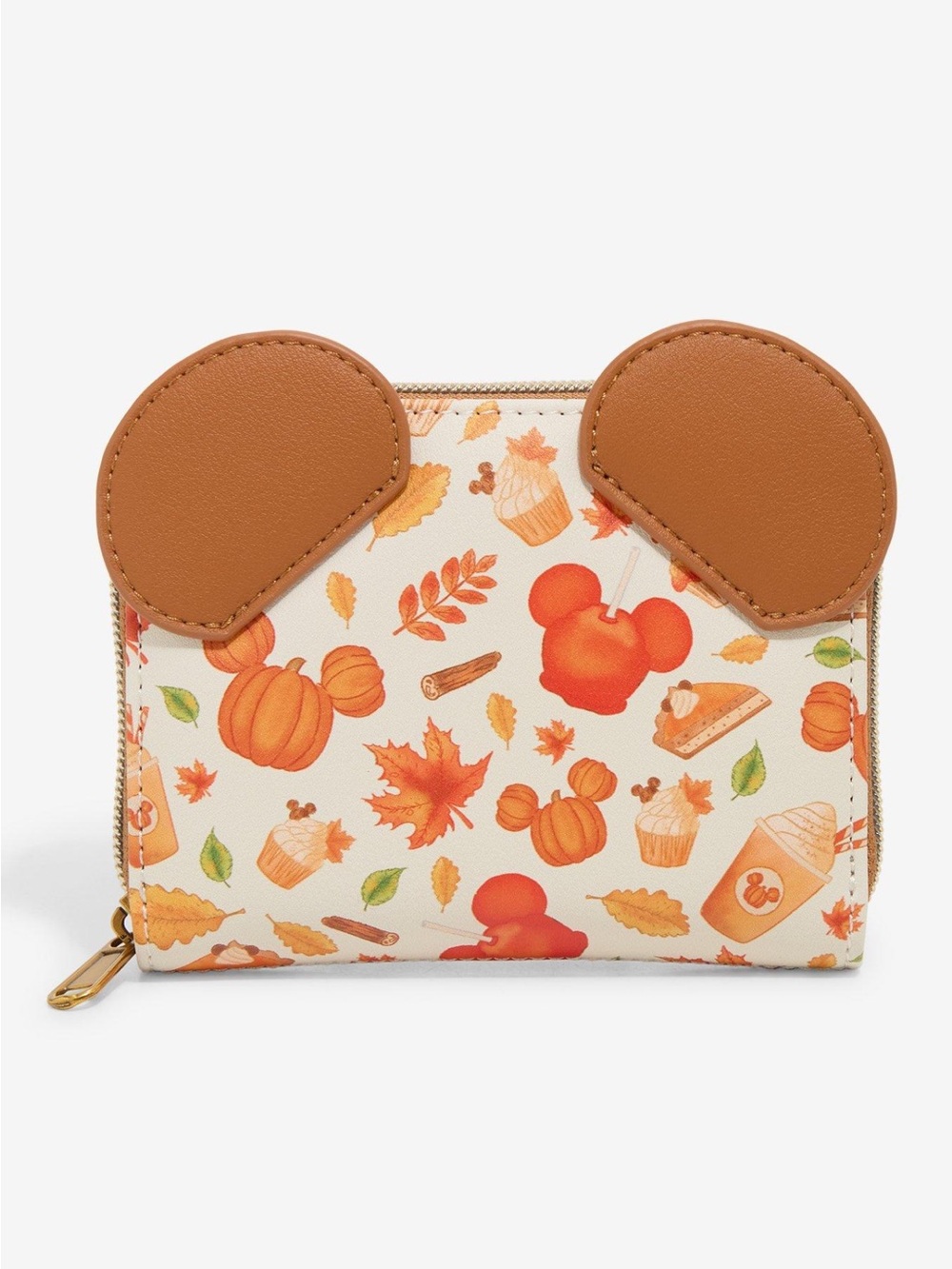 Loungefly Disney Mickey Mouse Pumpkin Fall Treats Mini Wallet *NEW*